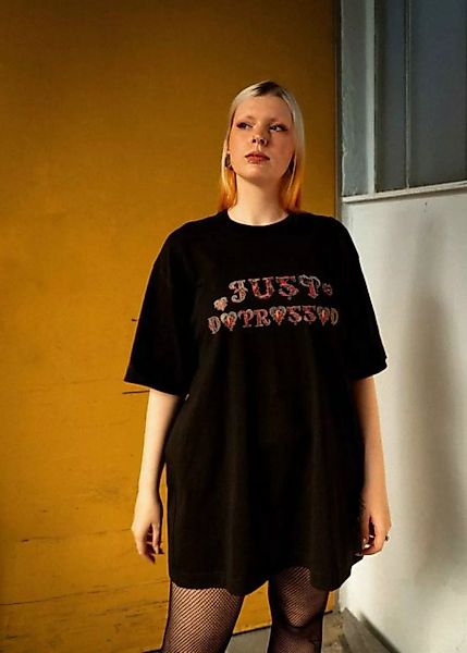 JustdePressed Clothing Print-Shirt Fighting Heart - unisex heavy T-Shirt günstig online kaufen
