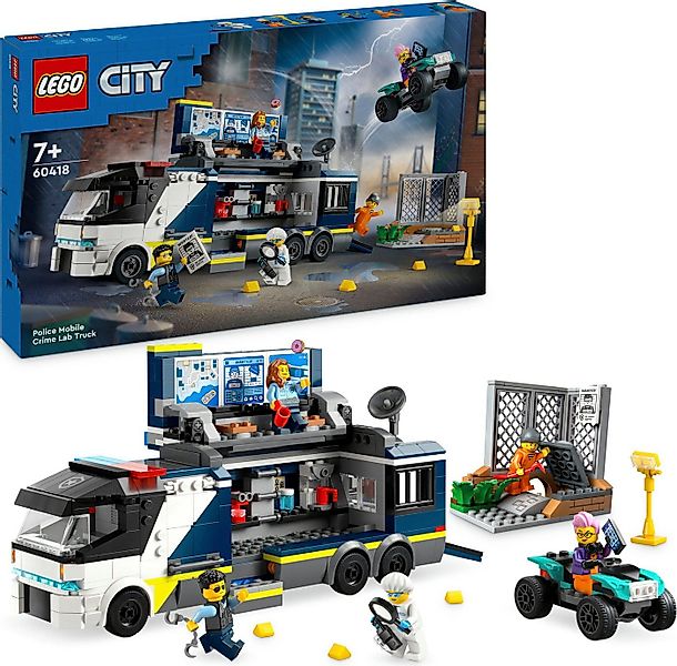 LEGO® Polizeitruck mit Labor (60418), LEGO City Konstruktionsspielsteine, ( günstig online kaufen