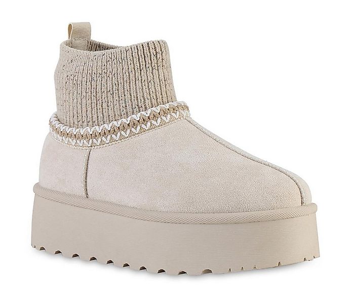 VAN HILL 841864 Winterstiefelette Damen Warm Gefüttert Winter Boots Bequem günstig online kaufen