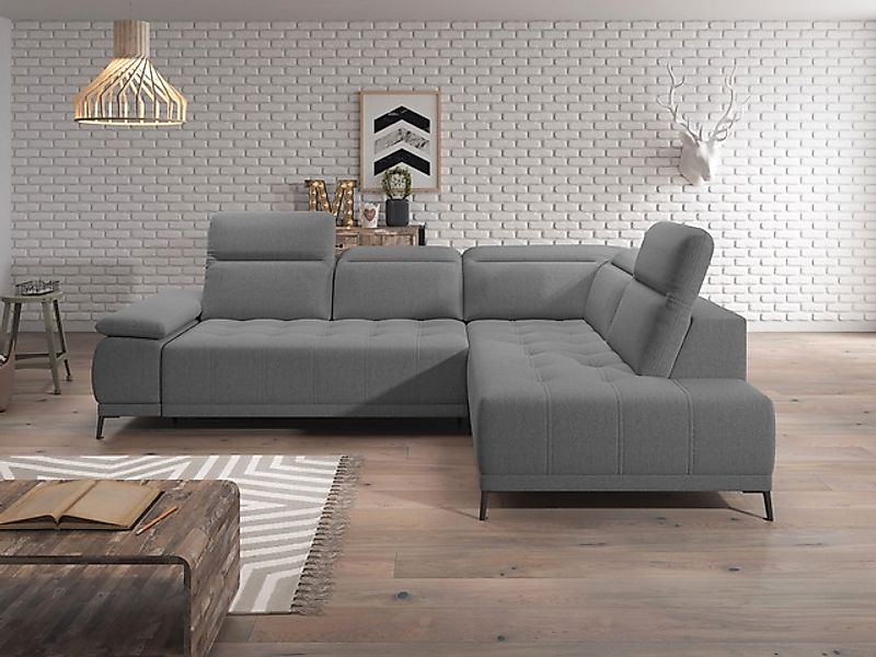 WERK2 Ecksofa »Focus-L, elektrisch erweiterbare Sitztiefe um ca. 30 cm, L-F günstig online kaufen