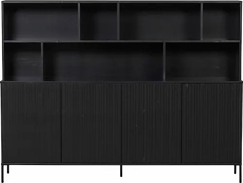 WOOOD Buffet »Gravu« viel Stauraum, Push-to-Open Funktion, H 150 cm x B 200 günstig online kaufen
