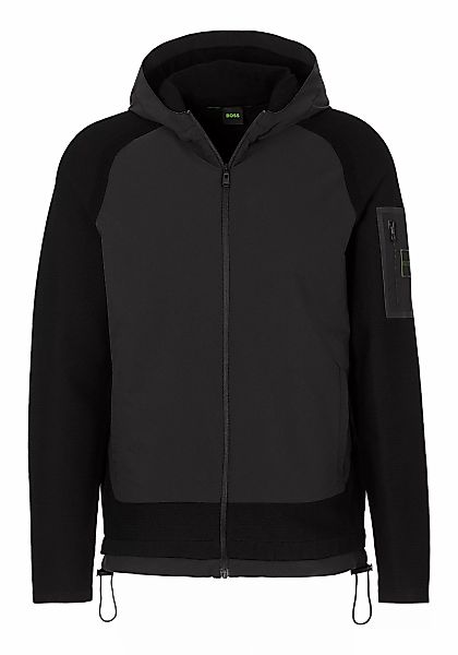 BOSS GREEN Outdoorjacke "Modak", mit Kapuze, mit kontrastfarbener Armtasche günstig online kaufen