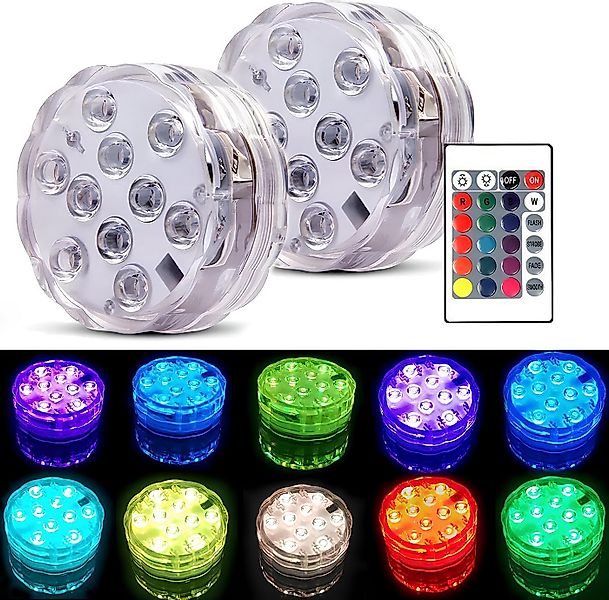 COOL-i ® Pool-Lampe Unterwasser-LED, RGB, Multicolor,Wasserdicht, Fernbedie günstig online kaufen