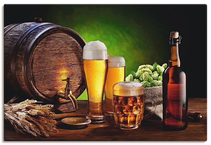 Artland Wandbild "Bier Stillleben" Getränke 1 Stk. tlg. als Alubild, Leinwa günstig online kaufen