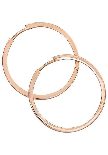 JOBO Paar Creolen, rund 925 Silber roségold vergoldet günstig online kaufen