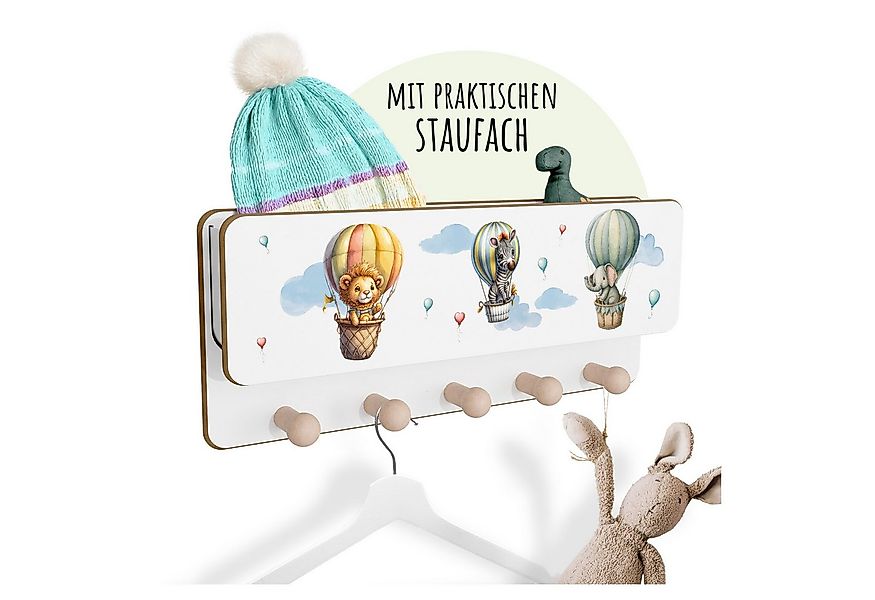 Holzura Kinderregal Kindergarderobe aus Holz mit Ablage und magnethaftendem günstig online kaufen