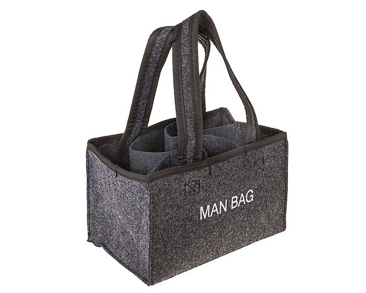 Out of the Blue Tragetasche Flaschenträger anthrazit 6 Flaschen Man Bag Fil günstig online kaufen