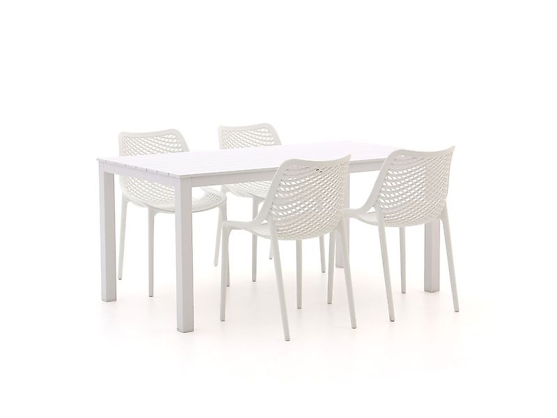 Forza Ripi/Menzano 160 cm Gartenmöbel-Set 5-teilig stapelbar günstig online kaufen