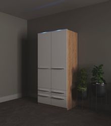 priess Kleiderschrank "Schrank Garderobe Wäscheschrank Barcelona in 5 Breit günstig online kaufen