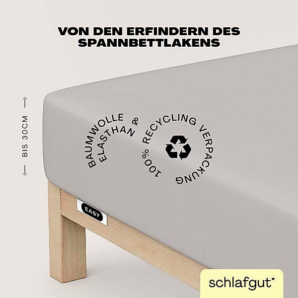 Schlafgut Spannbettlaken EASY Jersey Elasthan, Jersey, günstig online kaufen