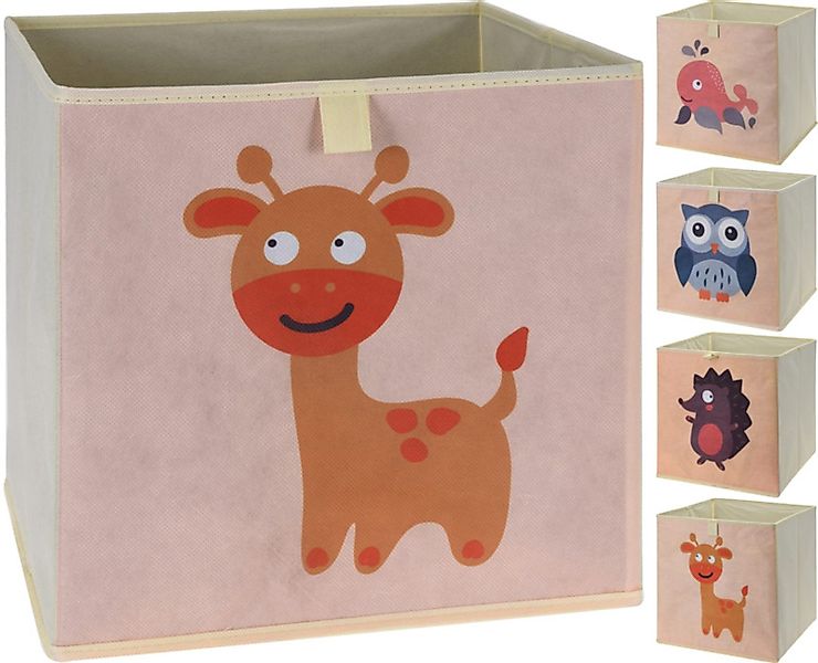 Koopman Spielzeugtruhe Aufbewahrung 4 x Spielzeugbox günstig online kaufen