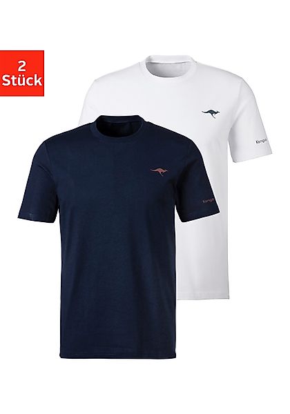 KangaROOS T-Shirt (2er-Pack) mit KangaROOS Print günstig online kaufen