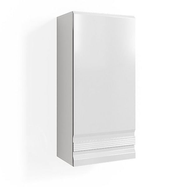 Vicco Badschrank Freddy Weiß Hochglanz 36 x 77 cm günstig online kaufen