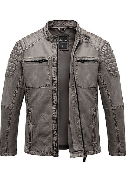 Amaci&Sons Lederjacke RALSTON Lederjacke Echtleder Herren Biker Zipper Jack günstig online kaufen