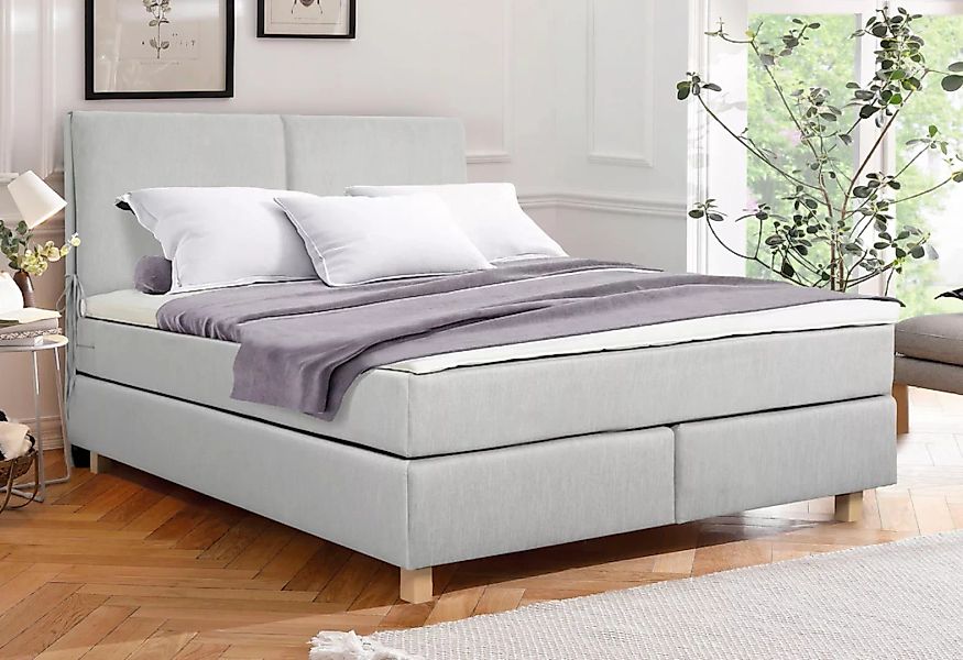 Home affaire Boxspringbett »Nele«, inkl. Topper im schlichtem Design günstig online kaufen