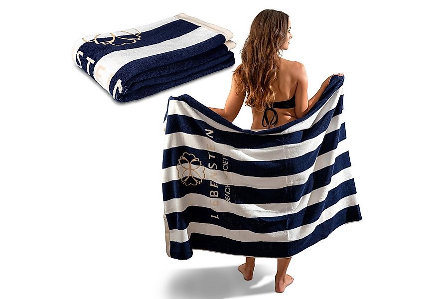 Liebenstein Strandtuch Premium Badetuch aus Baumwolle, Weiches Reisehandtuc günstig online kaufen