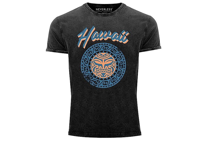 Neverless Print-Shirt Herren T-Shirt Hawaii Tattoo Tribal Maui Ethno Style günstig online kaufen