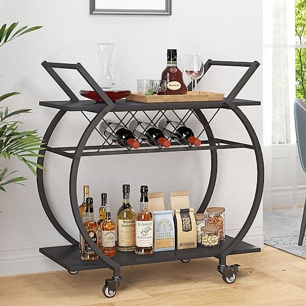 LuxusKollektion Bartisch Servierwagen mit Rollen und günstig online kaufen