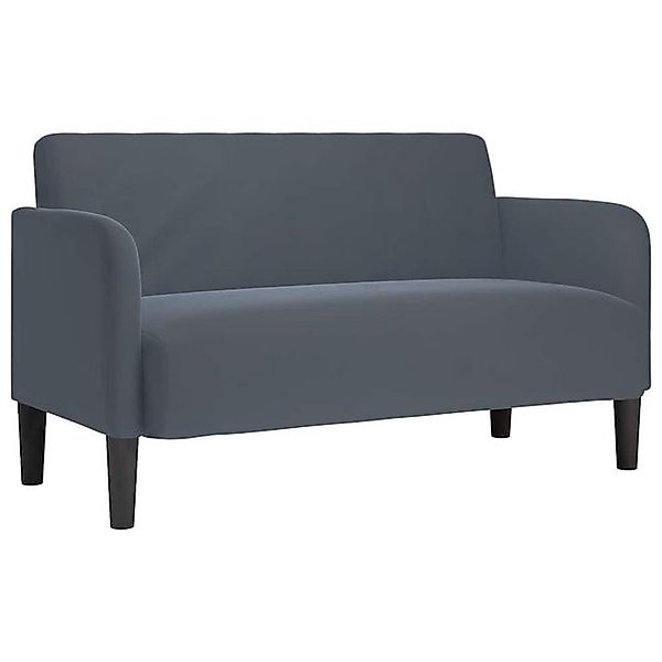 vidaXL Sofa Zweisitzer-Sofa Dunkelgrau 109 cm günstig online kaufen