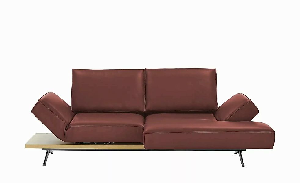 KOINOR Ecksofa Echtleder Phoenix ¦ rot ¦ Maße (cm): B: 240 H: 116 T: 132.0 günstig online kaufen