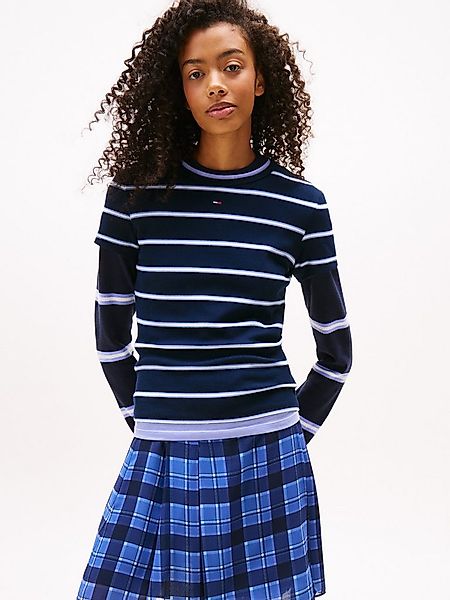 Tommy Jeans Kurzarmshirt TJW SLIM ESSENTIAL RIB SS EXT Baumwollmischung, sl günstig online kaufen