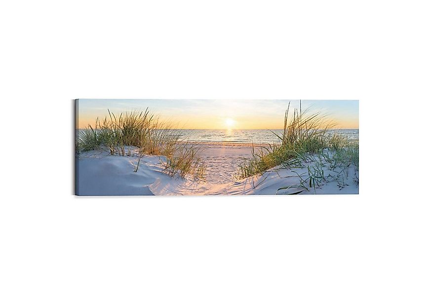 Reinders! Deco-Panel Sonnenuntergang in den Dünen, Wohnzimmer - Beige - MDF günstig online kaufen