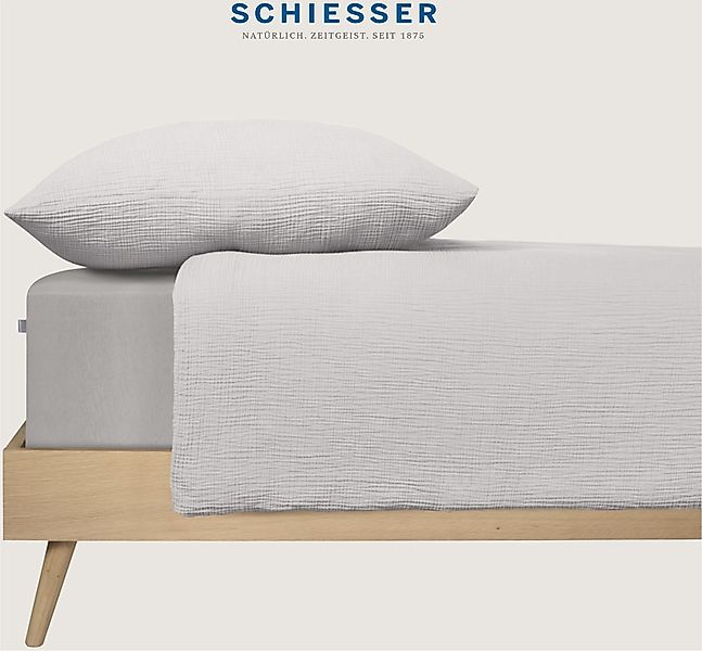 Schiesser Bettwäsche »Molly aus softer Musselin-Qualität in gedeckten, natü günstig online kaufen