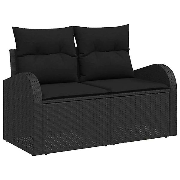 vidaXL Gartensofa Schwarz 124 x 62 x 69cm Poly-Rattan 42006751 günstig online kaufen