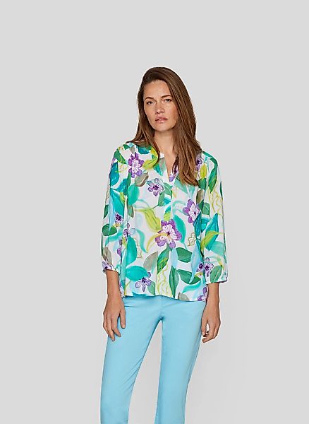 Rabe Druckbluse, mit 3/4 -Arm und floralem Muster günstig online kaufen