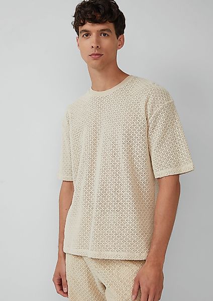 s.Oliver BLACK LABEL Kurzarmshirt Häkel-T-Shirt im günstig online kaufen