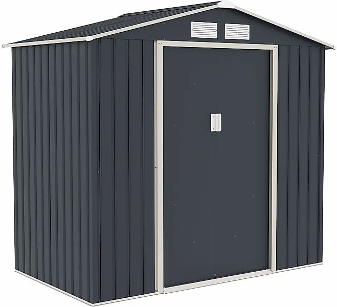KONIFERA Gerätehaus Metall-Geräteschuppen, inkl. Bodenrahmen, BxT: 213x131 günstig online kaufen