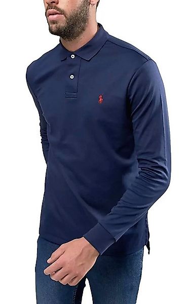 Polo Ralph Lauren Langarm-Poloshirt Herren Hemd Luxury Pima Cotton Slim Fit günstig online kaufen