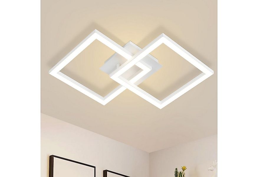 Nettlife LED Deckenleuchte Modern Deckenlampe Wohnzimmerlampe 24W Warmweiss günstig online kaufen