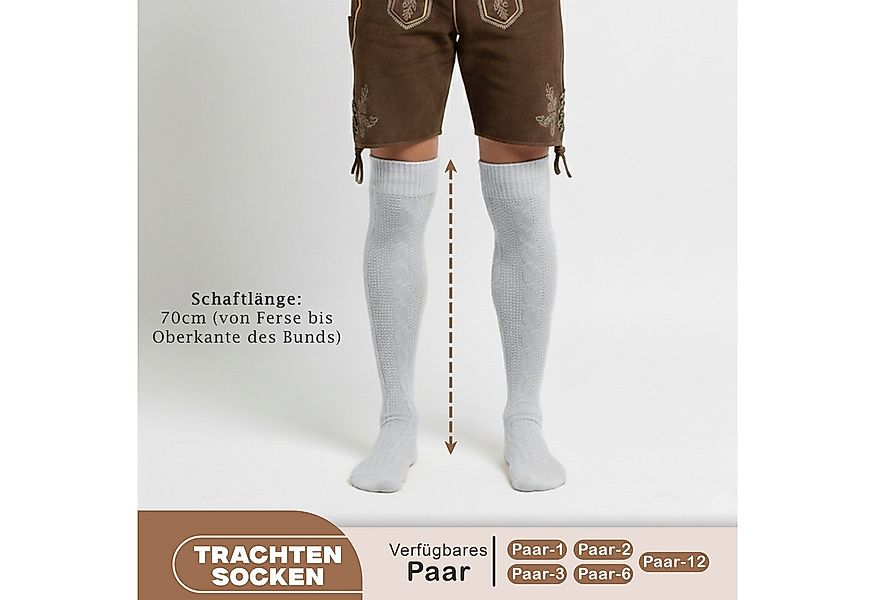 OMKA Trachtensocken GW250- 2xPaar AMZ (2er-Pack) 2er Pack Lange Trachtensoc günstig online kaufen