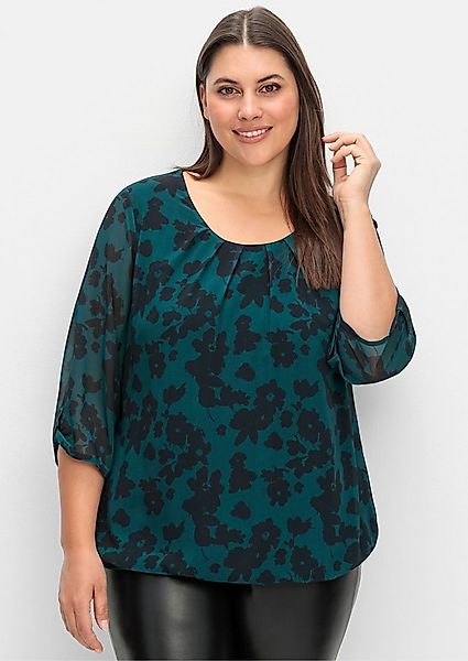 Sheego Klassische Bluse Tunika 3/4-Arm günstig online kaufen