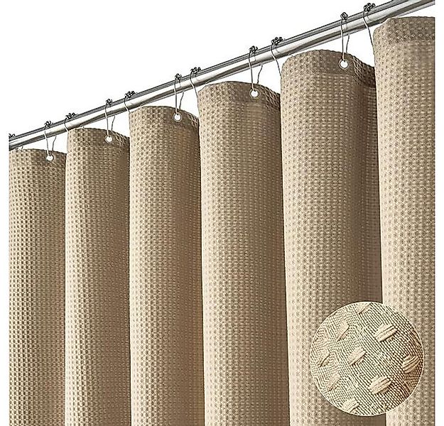 Coonoor Duschvorhang Duschvorhang aus Waffelstoff, wasserabweisend, waschba günstig online kaufen