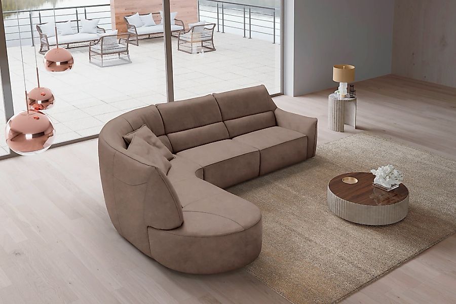 Egoitaliano Ecksofa "Puffy, extravagant & edel, Retro Designsofa, hoher Sit günstig online kaufen