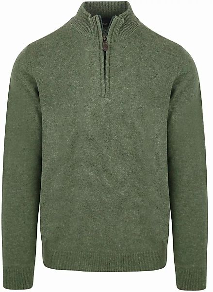 Suitable Half Zip Pullover Lambswool Grün - Größe XXL günstig online kaufen