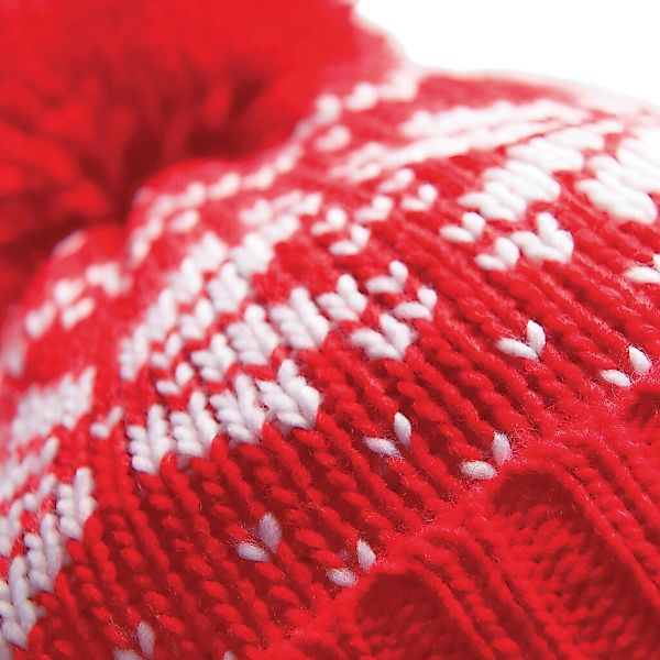 Beechfield® Bommelmütze Fair Isle Snowstar Beanie günstig online kaufen