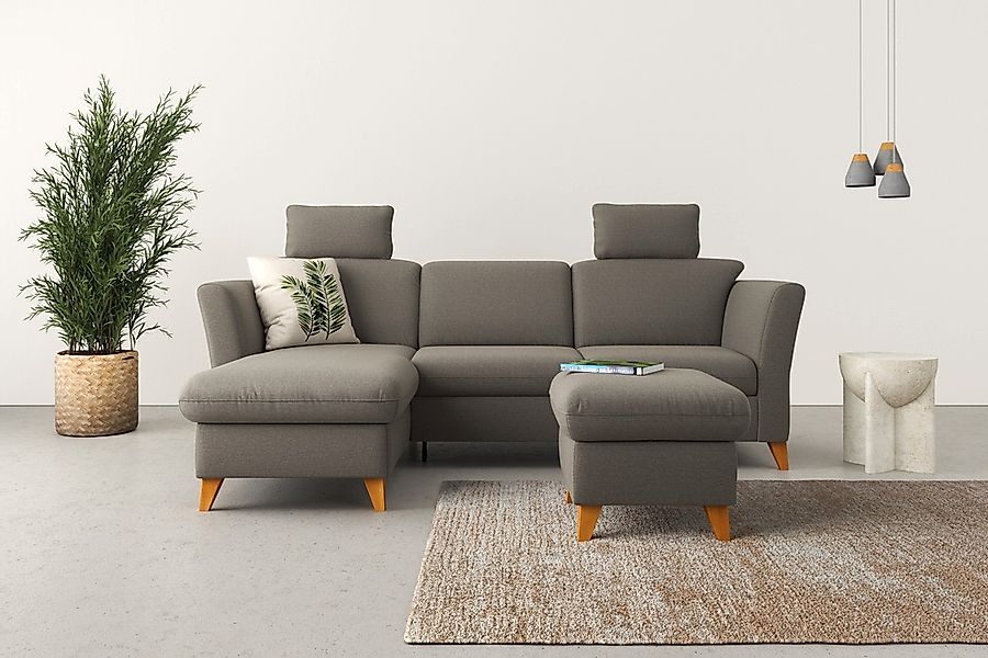 Home affaire Ecksofa "Trelleborg L-Form", Federkern-Polsterung, wahlweise m günstig online kaufen