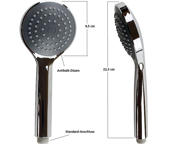 Sanixa Handbrause Handbrause mit Brauseschlauch und Brausekopf Brausegarnit günstig online kaufen