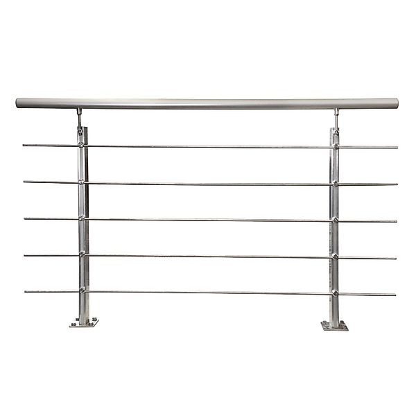 Treba Geländer-Set CB2 Bodenmontage 150 cm Aluminium Eloxiert günstig online kaufen