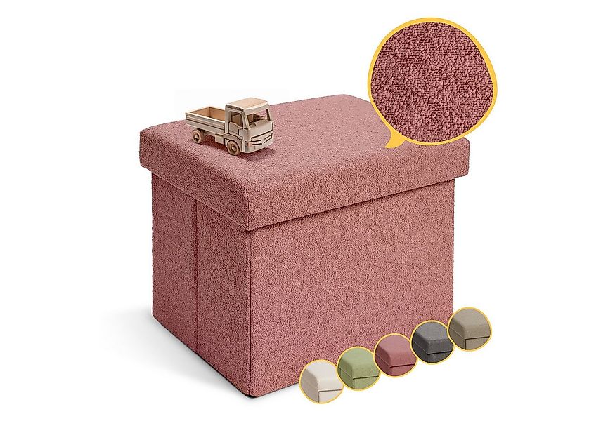 Laleni Sitztruhe Sitzbank mit Stauraum aus robustem Boucle-Stoff, Bequemer günstig online kaufen