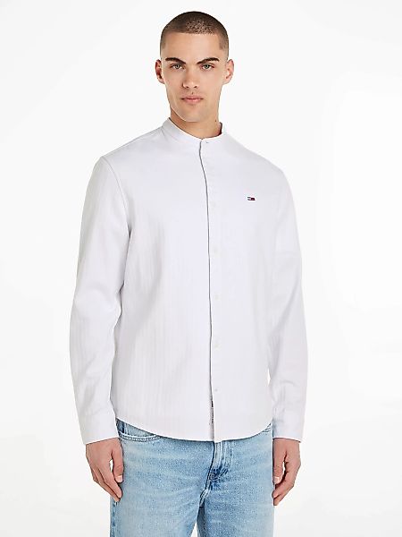 Tommy Jeans Flanellhemd TJM REG MAO FLANNEL SHIRT mit kurzem Stehkragen günstig online kaufen