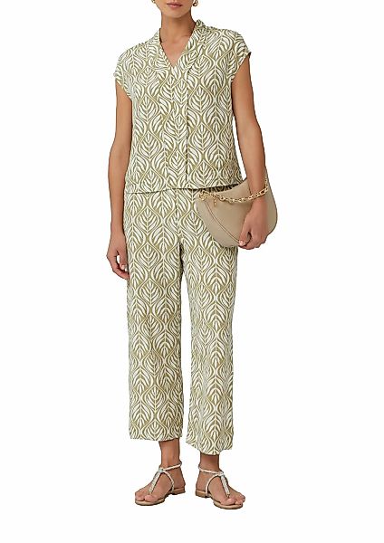 s.Oliver BLACK LABEL Kurzarmbluse, mit All-Over Print günstig online kaufen