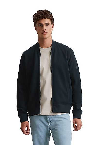 Marc O'Polo Sweatjacke mit Struktur, Stehkragen, günstig online kaufen