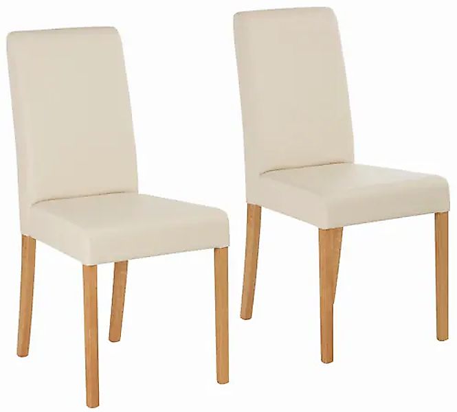 Home affaire 4-Fußstuhl »Bologna«, (Set), 4 St., Kunstleder, Gestell aus Ma günstig online kaufen