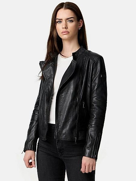 Tazzio Lederjacke F523 moderne & zeitlose Damen Jacke im Biker Look günstig online kaufen