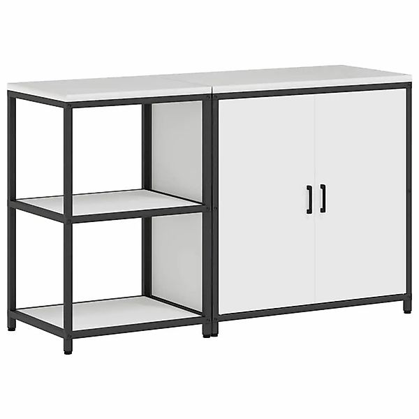 vidaXL Aufbewahrungsset für die Küche 2 Stk Weiß Kaltgewalzter Stahl 339268 günstig online kaufen