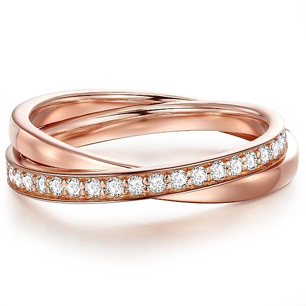 Glanzstücke München Silberring roségold, aus Sterling günstig online kaufen
